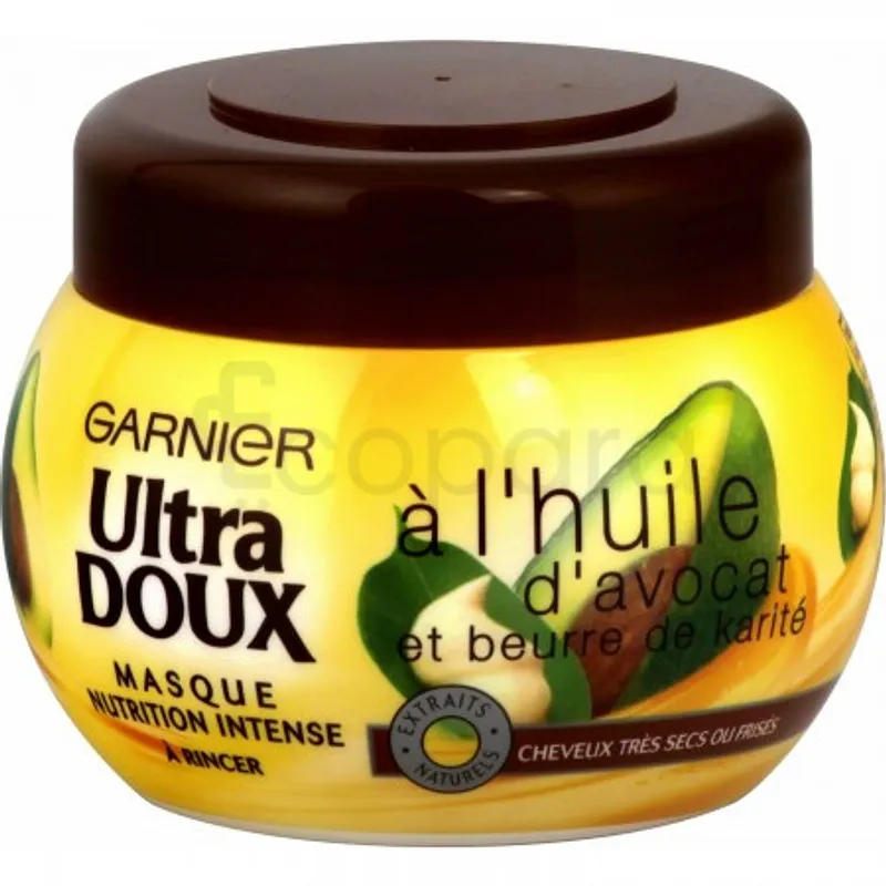 GARNIER ULTRA DOUX MASQUE A L'HUILE D'AVOCAT ET BEURRE DE QUARITE 300ML