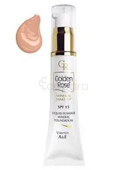 GOLDEN ROSE FOND DE TEINT POUDRE LIQUIDE MENERAL SPF15 GR 02 REFERENCE GRFTML02