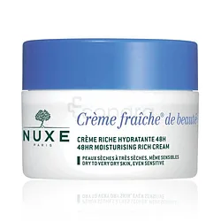 NUXE CREME FRAICHE DE BEAUTE CREME RICHE HYDRATANTE 48H PEAUX SECHES A TRES SECHES 50ML