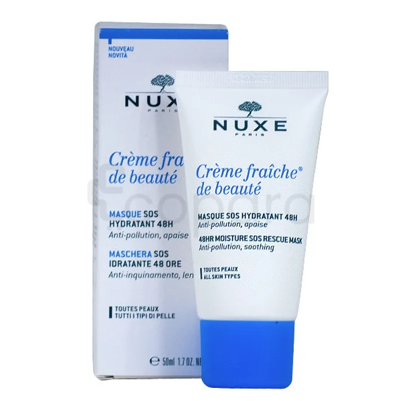 NUXE CREME FRAICHE DE BEAUTE MASQUE SOS HYDRATANT 48H 50ML