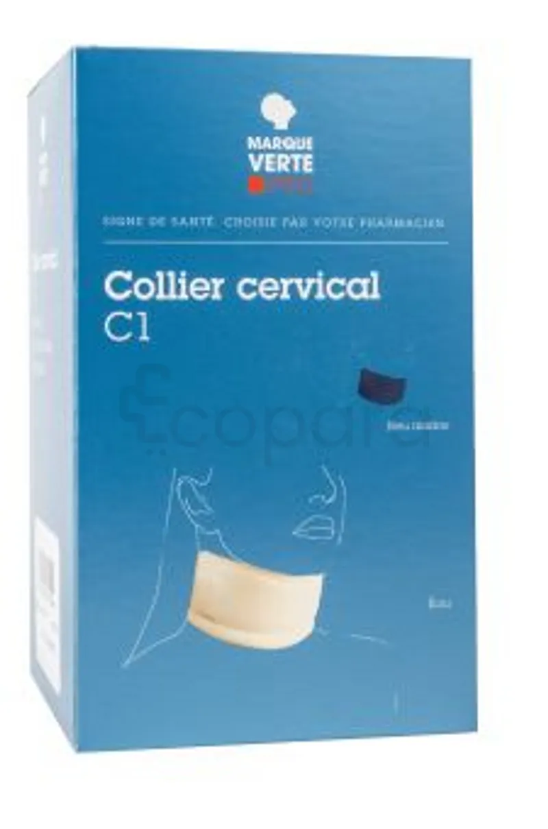 MARQUE VERTE FLEXICAST COLLIER CERVICAL C1 BLEU MARINE REFERENCE 1696-673