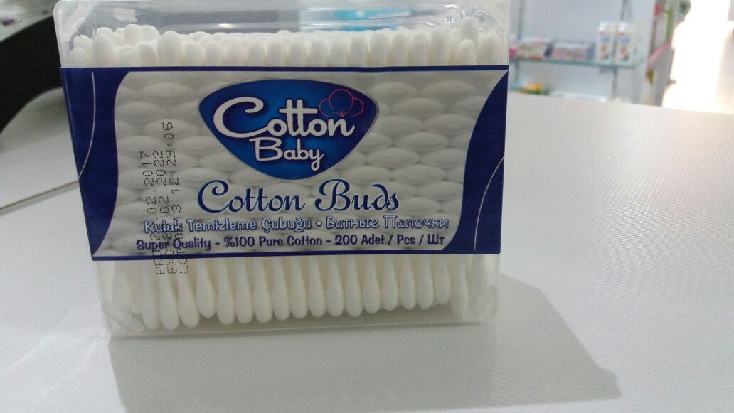 KINDII COTTON BABY COTTON BUDS BOITE DE 200