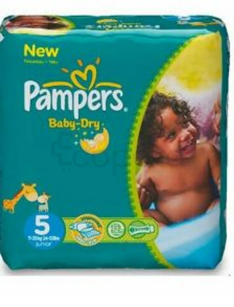 PAMPERS BABY-DRY COUCHES TAILLE 5 BOITE DE 60