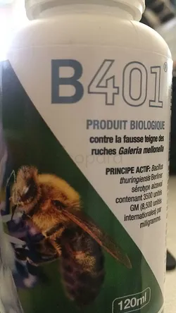 B401 PRODUIT BIOLOGIQUE CONTRE LA FAUSSE TEIGNE DES RUCHES 120ML
