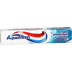AQUAFRESH DENTIFRICE TRIPLE PROTECTION+BLANCHEUR 75ML