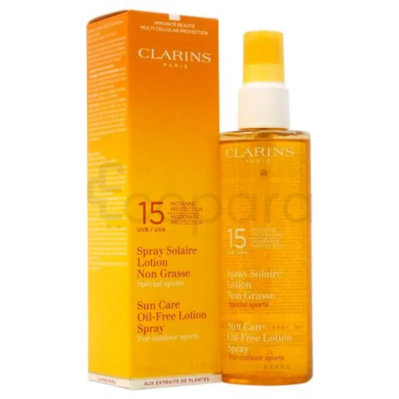 CLARINS SPRAY SOLAIRE LOTION NON GRASSE SPF15 150ML