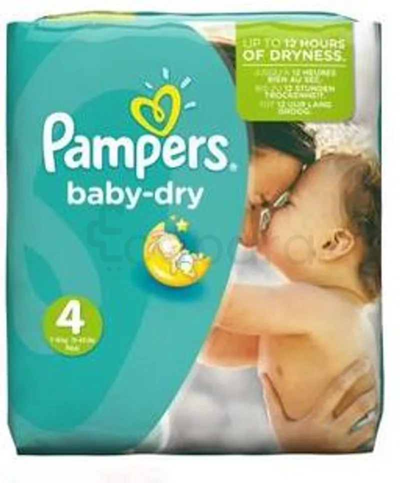 PAMPERS BABY-DRY COUCHES TAILLE 4 BOITE DE 80