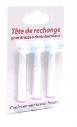 SAGYENE TETE DE RECHANGE POUR BROSSE A DENTS ELECTRIQUE BOITE DE 3 REFERENCE TB1002H