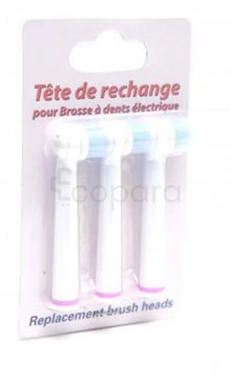 SAGYENE TETE DE RECHANGE POUR BROSSE A DENTS ELECTRIQUE BOITE DE 3 REFERENCE TB1002H