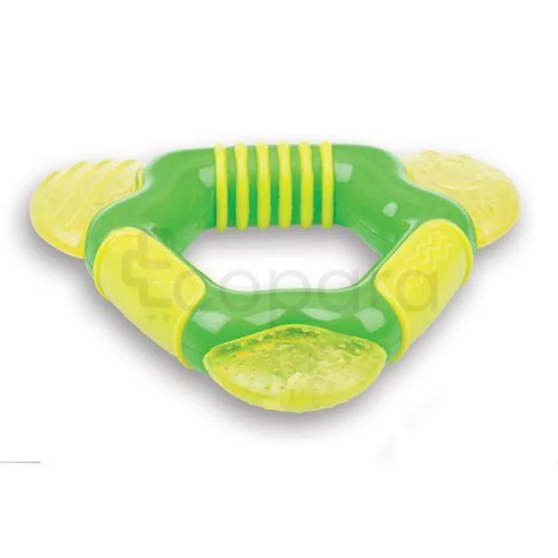 NUBY ANNEAU DE DENTITION TRAINGLE AVEC ICE GEL +3MOIS REFERENCE ID451