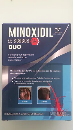 LE CONDOR MINOXIDIL 5% SOLUTION 60ML DUO BOITE DE 2
