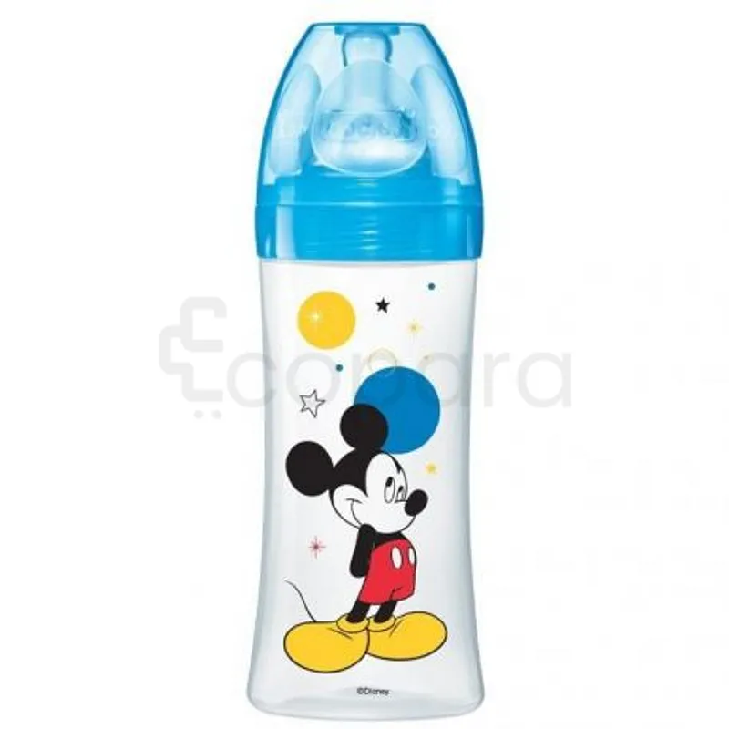 DODIE BIBERON INITIATION+ MICKEY BLEU TETINE RONDE 3 VITESSE D3 +6MOIS 330ML