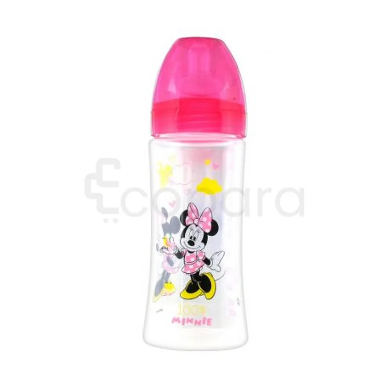 DODIE BIBERON INITIATION+ MINNIE ROSE +6MOIS TETINE RONDE 3 VITESSE D3 330ML
