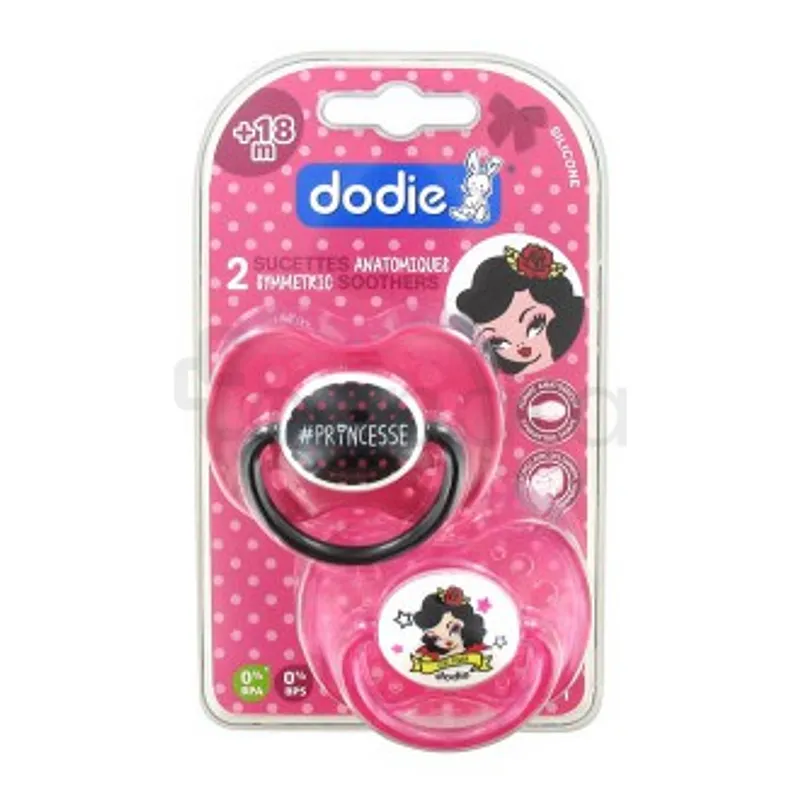 DODIE SUCETTE ANATOMIQUE DUO GIRLY BETTY +18MOIS REFERENCE NA71