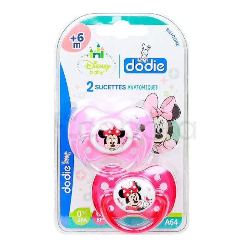 DODIE SUCETTE ANATOMIQUE DUO MINNIE +6MOIS REFERENCE NA64