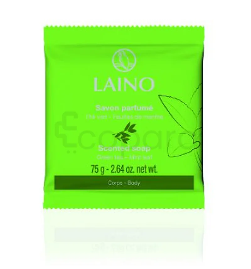 LAINO SAVON THE VERT FEUILLE DE MENTHE 75G