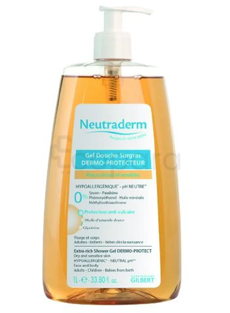 NEUTRADERM GEL DOUCHE DERMO-PROTECTEUR POMPE 1L REFERENCE NT_GLD003