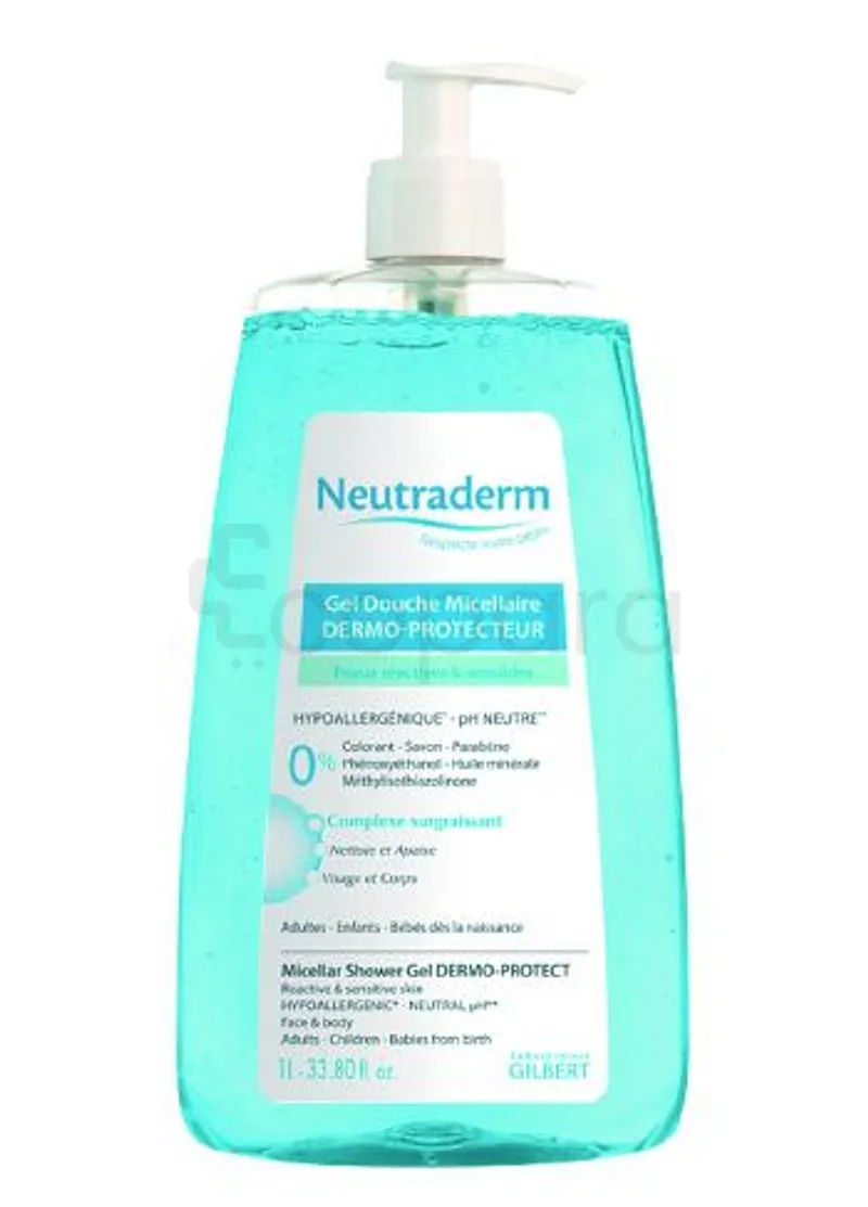 NEUTRADERM GEL DOUCHE MICELLAIRE POMPE 1L REFERENCE NT_GDM001