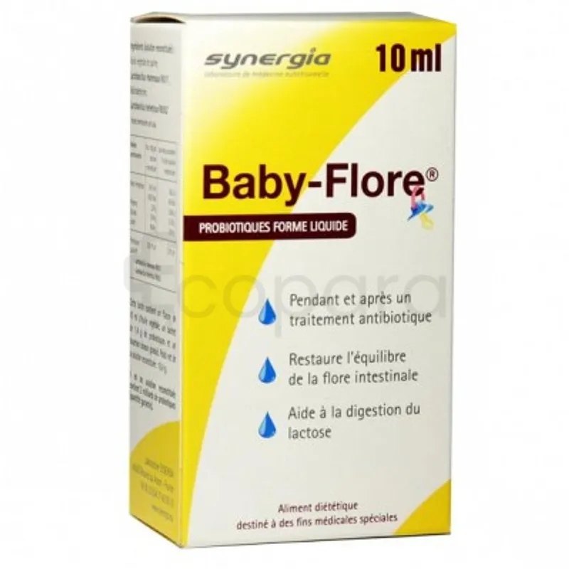 SYNERGIA BABY FLORE PROBIOTIQUES FORME LIQUIDE 10ML GOUTTES BUVABLES