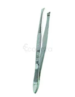 FORMES ET FLAMMES PINCE A EPILER ACIER FORGE CHROME MORS ETROITS BIAIS 8CM REFERENCE 11