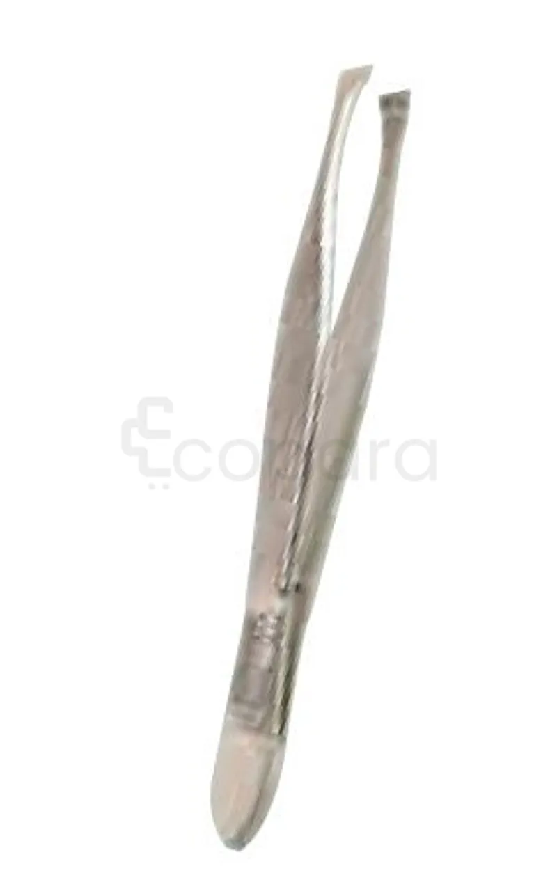 FORMES ET FLAMMES PINCE A EPILER ACIER FORGE NICKELE LONGUE MORS CARRES 9CM REFERENCE 18
