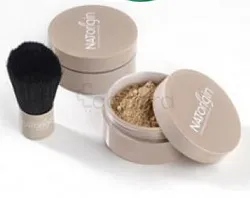 NATORIGIN FOND DE TEINT POUDRE NUMERO 14 SABLE + PINCEAU KABOUKI