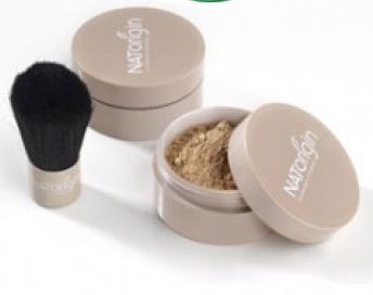 NATORIGIN FOND DE TEINT POUDRE NUMERO 14 SABLE + PINCEAU KABOUKI