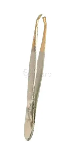FORMES ET FLAMMES PINCE A EPILER ACIER FORGE BOUTS DORES FORME CRABE 9CM REFERENCE 21