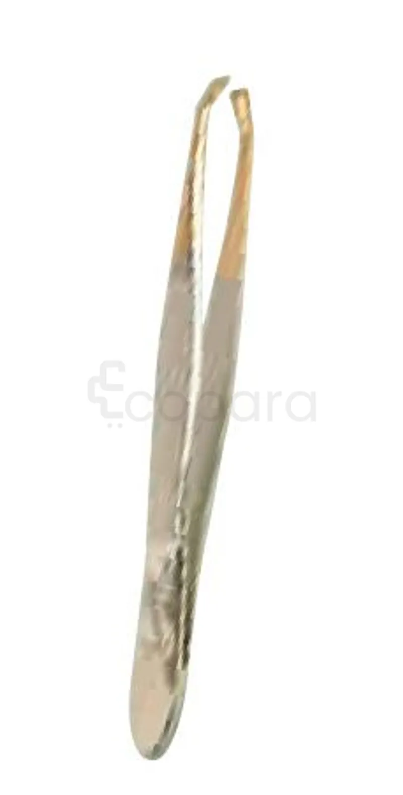 FORMES ET FLAMMES PINCE A EPILER ACIER FORGE BOUTS DORES FORME CRABE 9CM REFERENCE 21