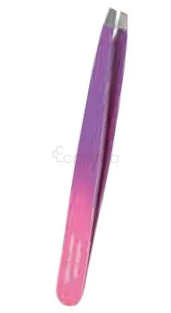FORMES ET FLAMMES PINCE A EPILER ACIER INOXYDABLE BICOLORES MORS BIAIS 10CM REFERENCE 97