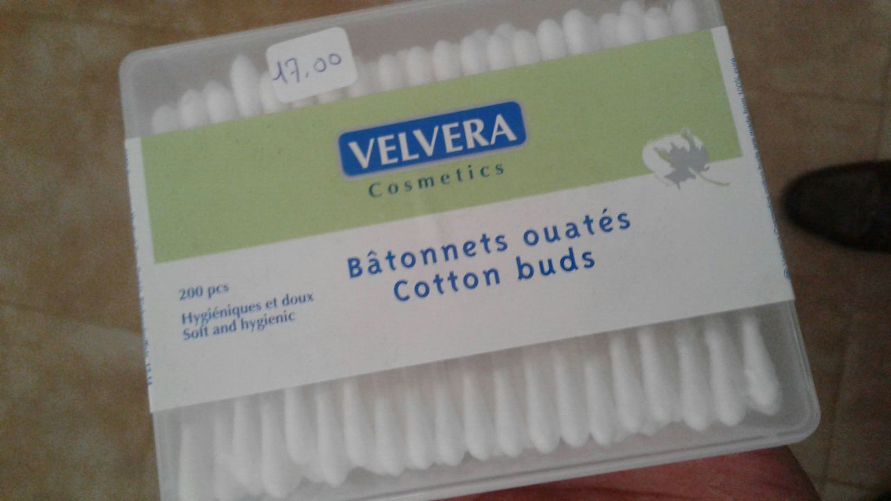 VELVERA BATONNETS OUATES COTTON BUDS BOITE DE 200