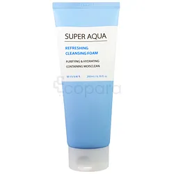 MISSHA SUPER AQUA REFRESHING CLEANSING FOAM GEL NETTOYANT 200ML