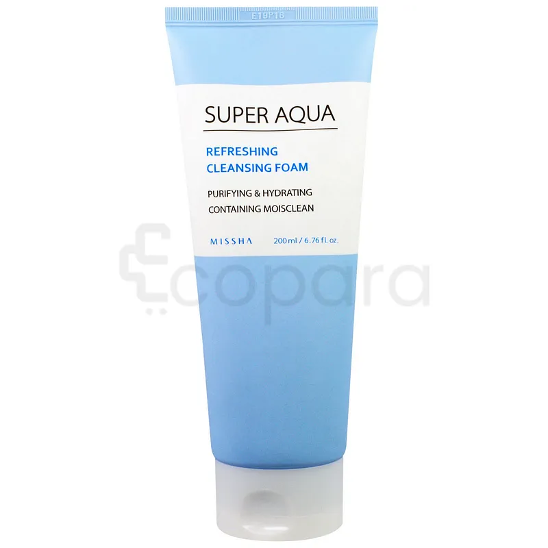 MISSHA SUPER AQUA REFRESHING CLEANSING FOAM GEL NETTOYANT 200ML