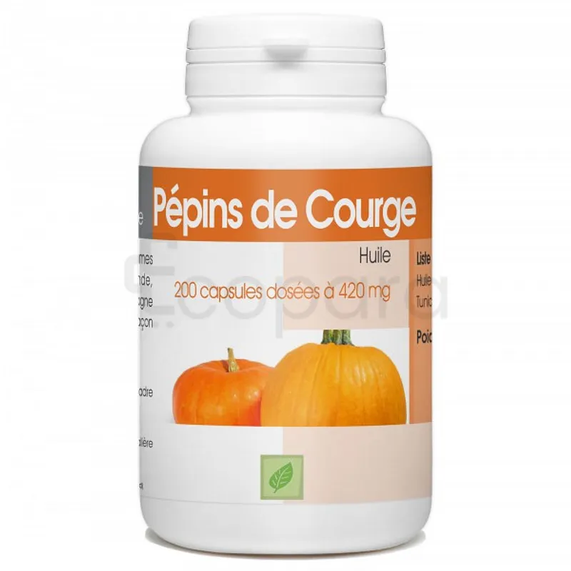 GPH PEPINS DE COURGE 420MG BOITE DE 200 CAPSULES