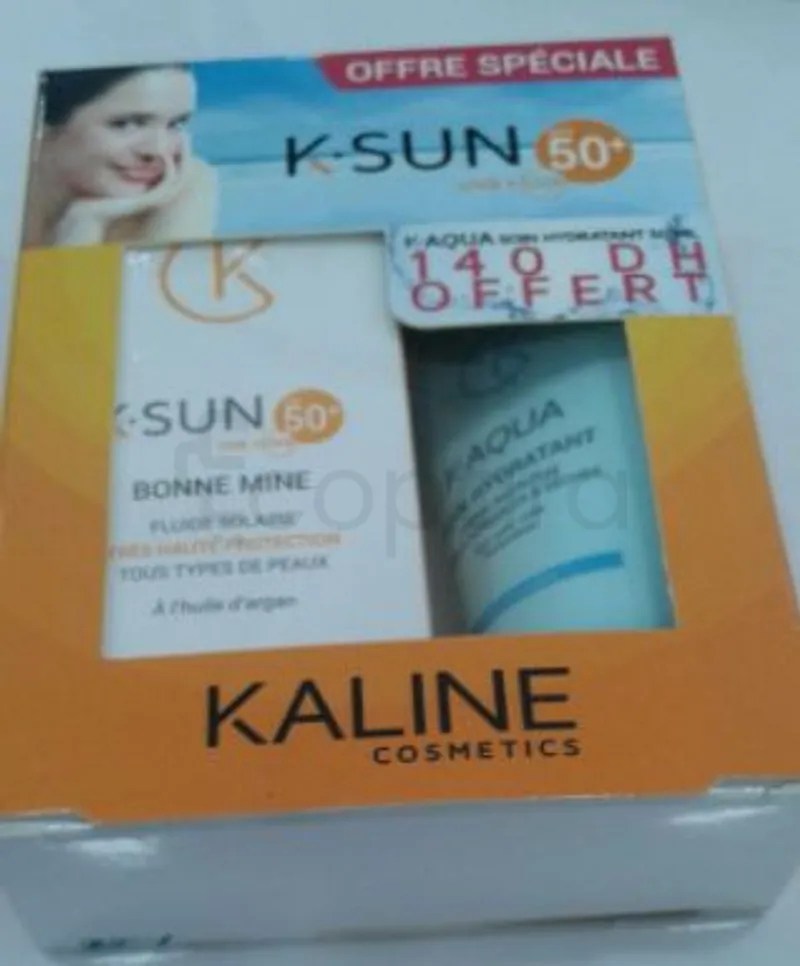 KALINE PACK K-SUN ECRAN BONNE MINE + K-AQUA SOIN HYDRATANT CREME NUTRITIVE 50ML OFFRE SPECIAL