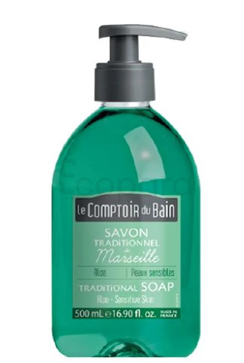 LE COMPTOIR DU BAIN SAVON TRADITIONNEL MARSEILLE ALOE 500ML REFERENCE CB_SMT017