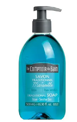 LE COMPTOIR DU BAIN SAVON TRADITIONNEL MARSEILLE OCEAN 500ML REFERENCE CB_SMT019