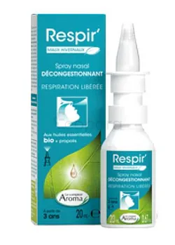 LE COMPTOIR AROMA RESPIR' SPRAY NASAL DECONGESTIONNANT AUX HUILES ESSENTIELLES 20ML REFERENCE AR_RMH006