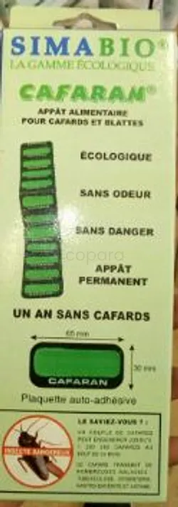 SIMA ABIO CAFARAN APPAT ALIMENTAIRE POUR CAFARDS ET BLATTES 65MM*30MM