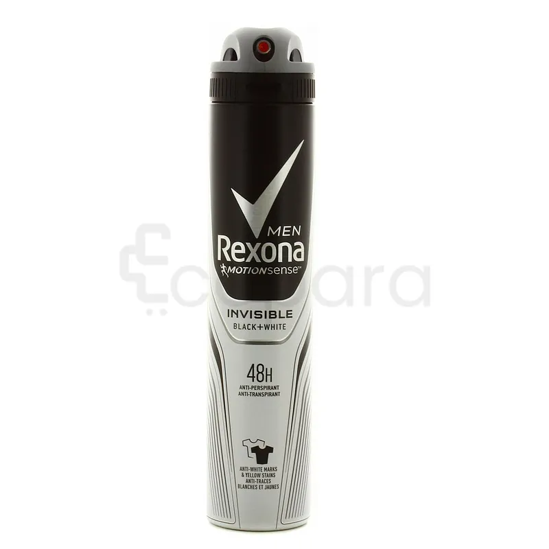 REXONA MEN INVISIBLE BLACK + WHITE 48H DEODORANT 200ML