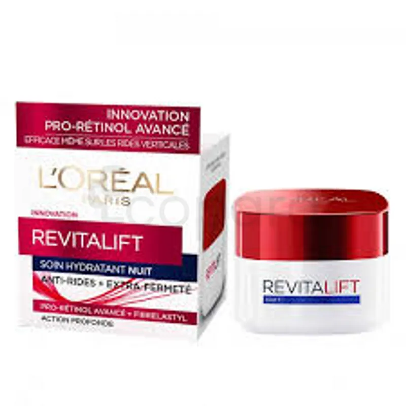 L'OREAL REVITALIFT SOIN HYDRATANT NUIT ANTI-RIDES + EXTRA FERMETE 50ML