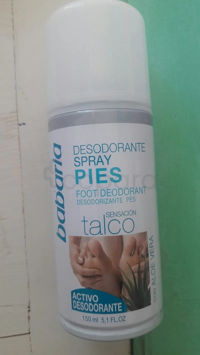 BABARIA DEODORANT SPRAY PIEDS ALOE VERA 150ML