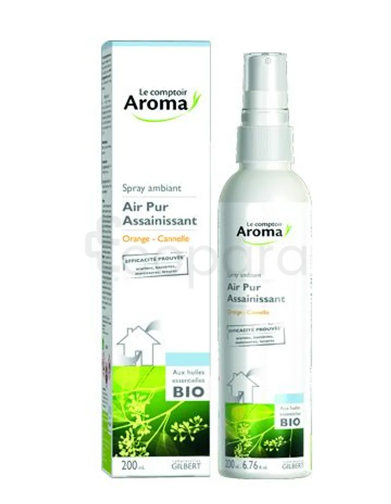 LE COMPTOIR AROMA AIR PUR ASSAINISSANT SPRAY AMBIANT ORANGE CANNELE 200ML REFERENCE AR_ARP008