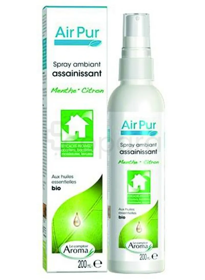 LE COMPTOIR AROMA AIR PUR SPRAY AMBIANT ASSAINISSANT MENTHE CITRON 200ML REFERENCE AR_ARP009