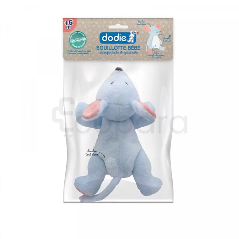 DODIE BOUILLOTTE BEBE AUX PEPINS DE RAISINS SOURIS +6MOIS