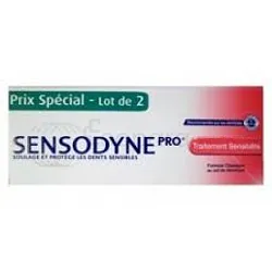 SENSODYNE TRAITEMENT SENSIBILITE DENTIFRICE LOT DE 2 75ML