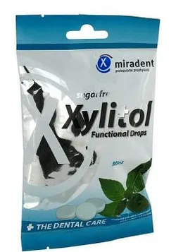 MRADENT XYLITOL SUGARFREE DROPS MENTHE 60G