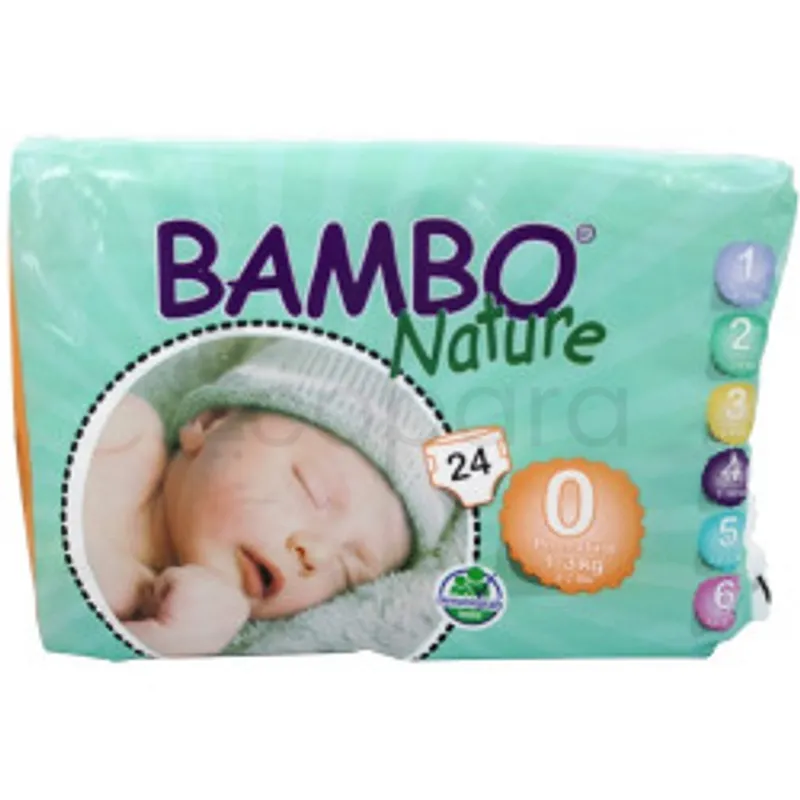 BAMBO NATURE COUCHES BEBE PREMATURE 1-3KG BOITE DE 24