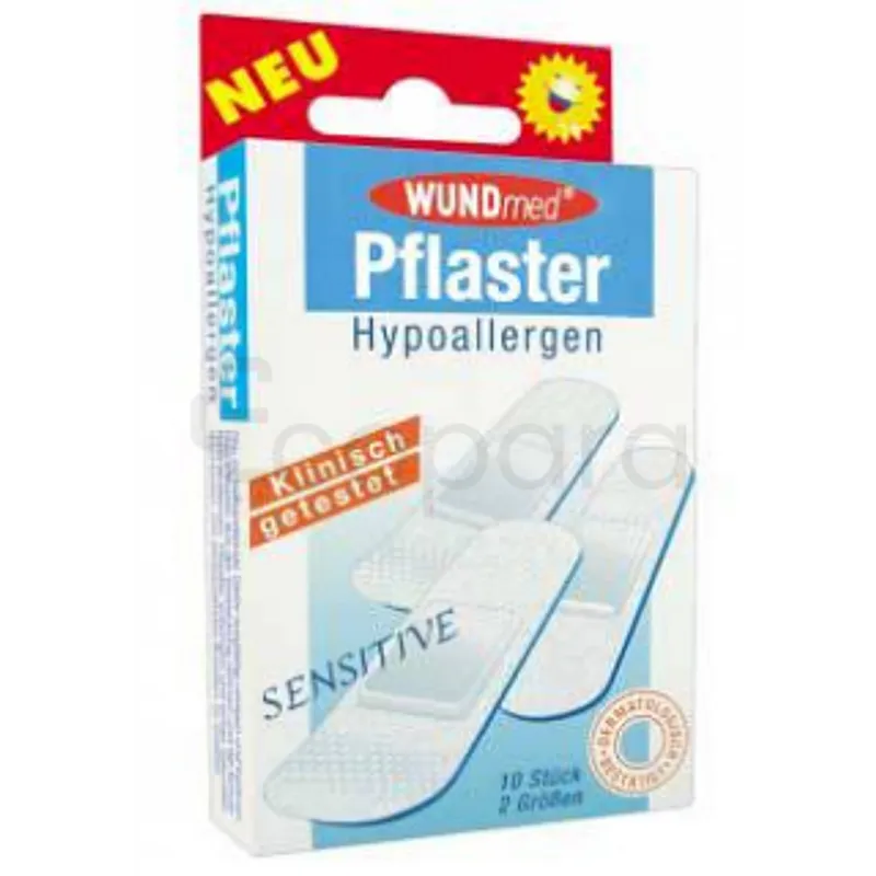 WUNDMED PFLASTER HYPOALLERGEN SPARADRAP SENSITIVE TRANSPARENT BOITE DE 10