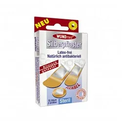 WUNDMED SILBERPFLASTER FLEXIBLE SANS LATEX BOITE DE 10